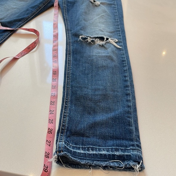 Rag & Bone Dre, Low Rise, Distressed Ankle Jean, Size 30 - Picture 5 of 12